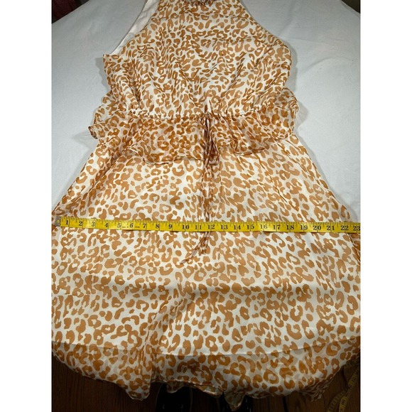Sam Edelman Women's Animal Print Cheetah Halter Hankerchief Dress Size 6 - Picture 11 of 11